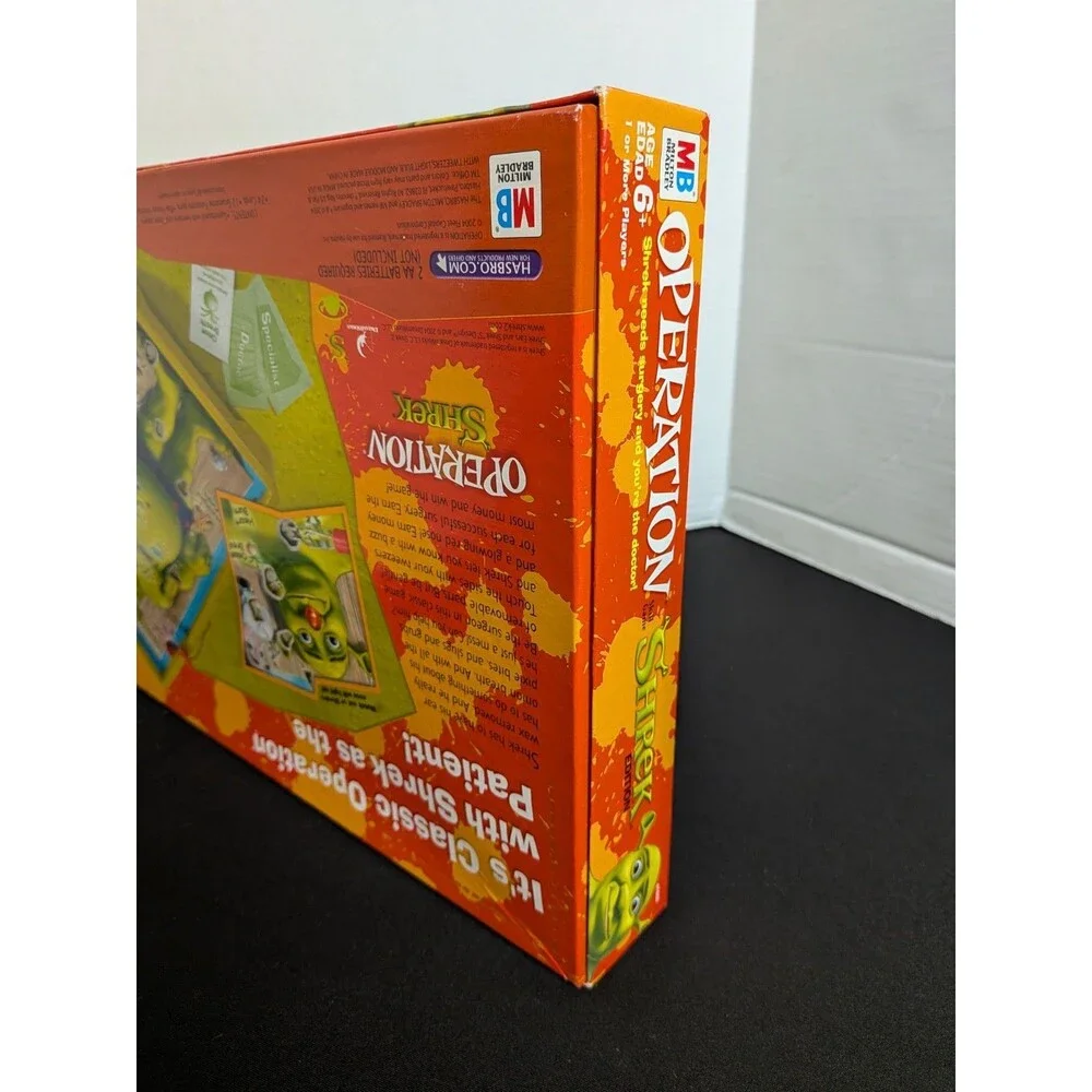 2004 Shrek Operation Game by Milton Bradley Complete and Working Good Condition